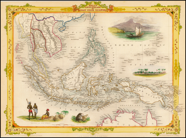 53-Southeast Asia and Philippines Map By John Tallis