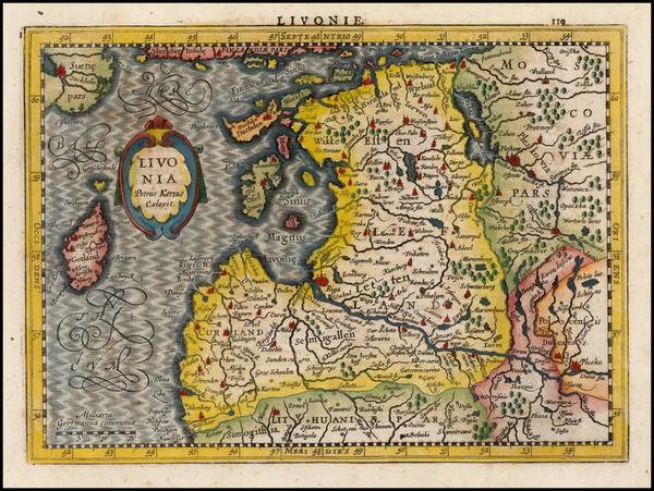 45-Russia and Baltic Countries Map By Johannes Cloppenburg