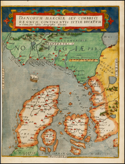 23-Scandinavia, Sweden, Norway and Denmark Map By Gerard de Jode