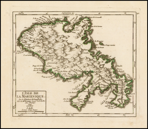 0-Martinique Map By Didier Robert de Vaugondy