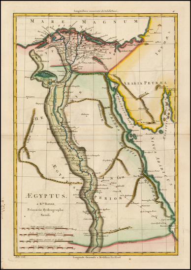 41-Egypt Map By Rigobert Bonne