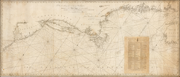 86-United States, New England, Mid-Atlantic and Southeast Map By John Hamilton Moore