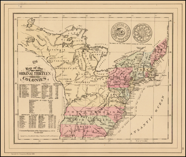 11-United States Map By Samuel Augustus Mitchell Jr.