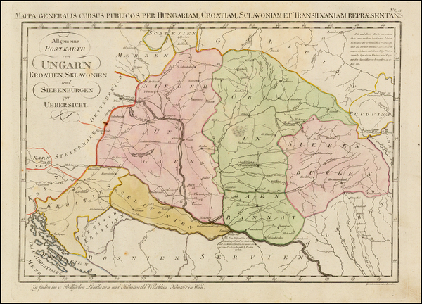 75-Hungary, Romania, Balkans, Croatia & Slovenia and Serbia & Montenegro Map By Franz Joha