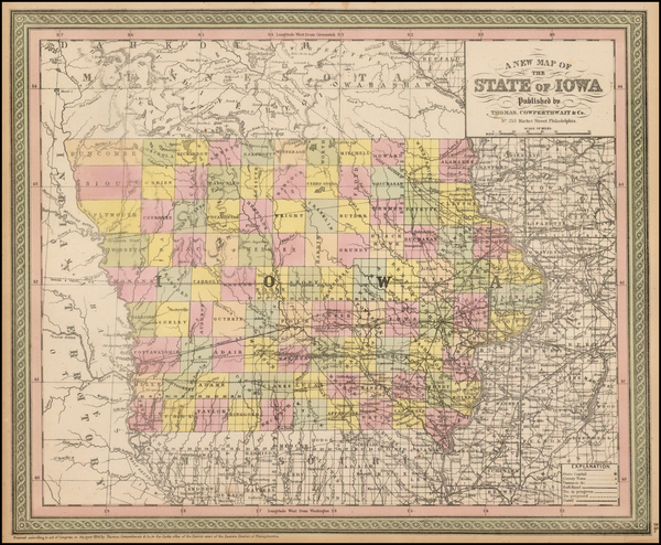 9-Midwest Map By Thomas, Cowperthwait & Co.