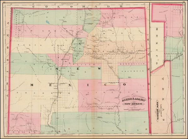 11-Southwest and Rocky Mountains Map By Asher  &  Adams