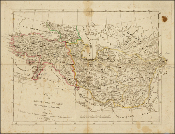 8-Middle East, Persia & Iraq and Turkey & Asia Minor Map By 