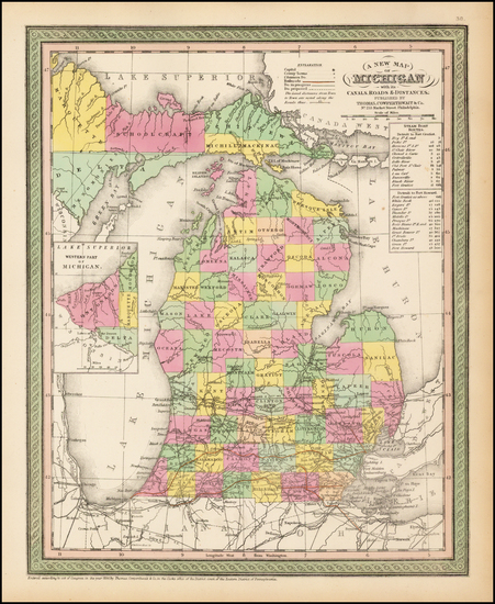 37-Midwest Map By Thomas, Cowperthwait & Co.