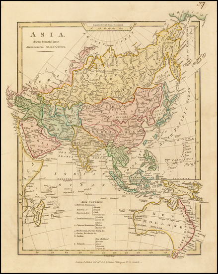 44-Asia, Asia, Australia & Oceania and Oceania Map By Robert Wilkinson