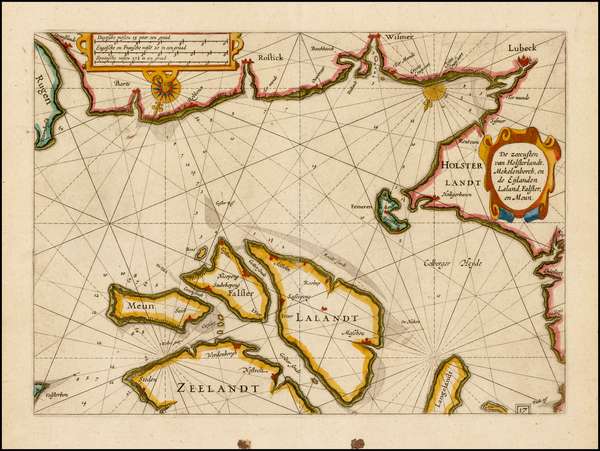 62-Denmark and Norddeutschland Map By Willem Janszoon Blaeu