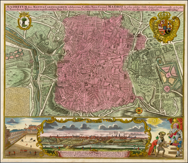 4-Spain Map By Matthaus Seutter