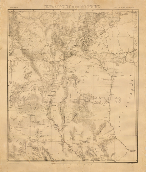 82-Southwest Map By Ernest Howard Ruffner