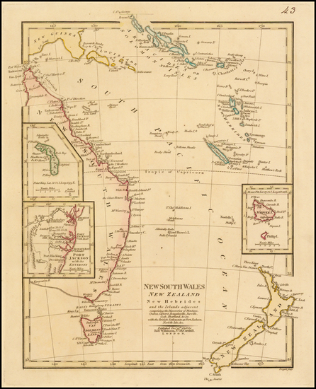 55-Australia, Oceania, New Zealand and Other Pacific Islands Map By Robert Wilkinson