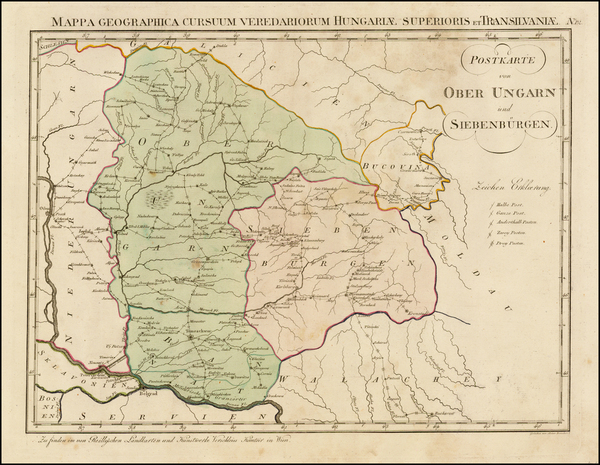 27-Hungary Map By Franz Johann Joseph von Reilly