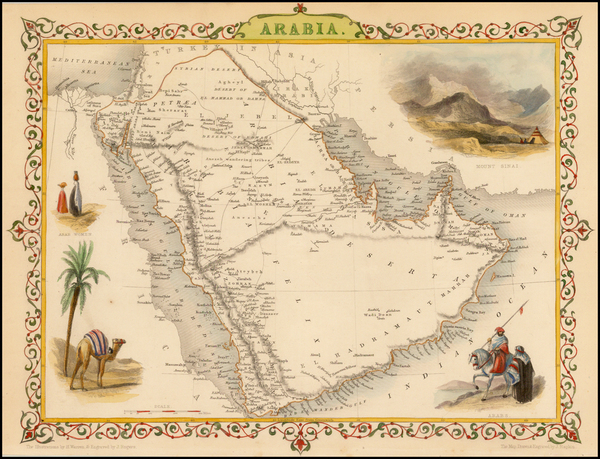 37-Middle East Map By John Tallis