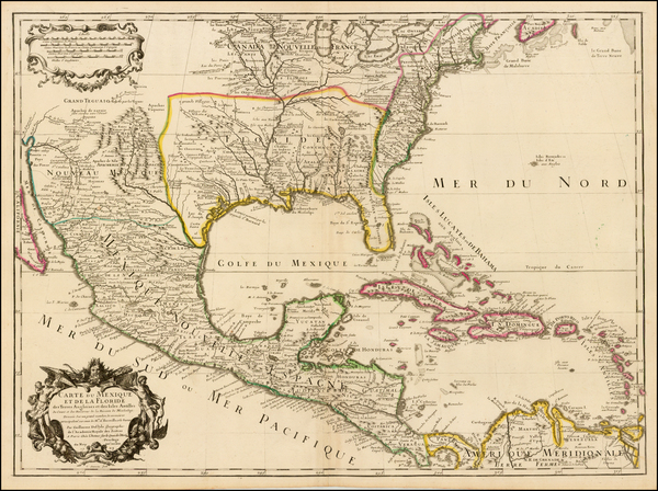 73-South, Southeast, Texas, Midwest, Plains, Southwest, Rocky Mountains and Mexico Map By Guillaum