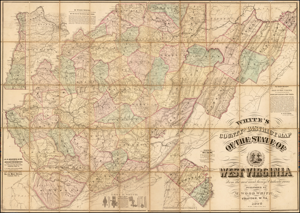 63-Mid-Atlantic and Southeast Map By M. Wood White