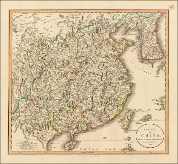 15-China and Korea Map By John Cary