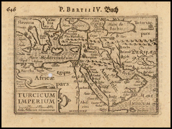 4-Middle East and Turkey & Asia Minor Map By Barent Langenes