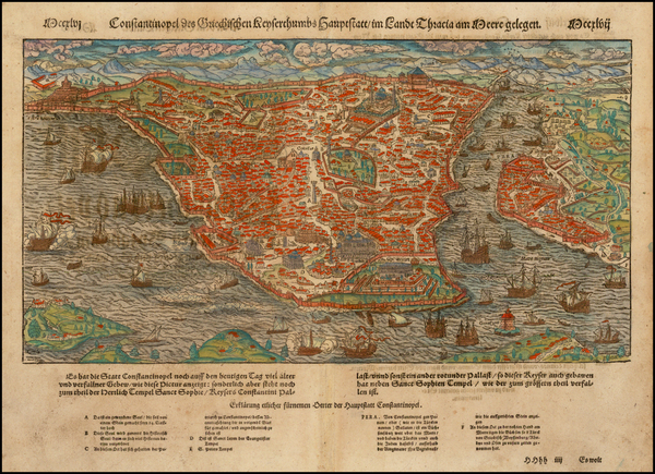 30-Turkey and Turkey & Asia Minor Map By Sebastian Munster