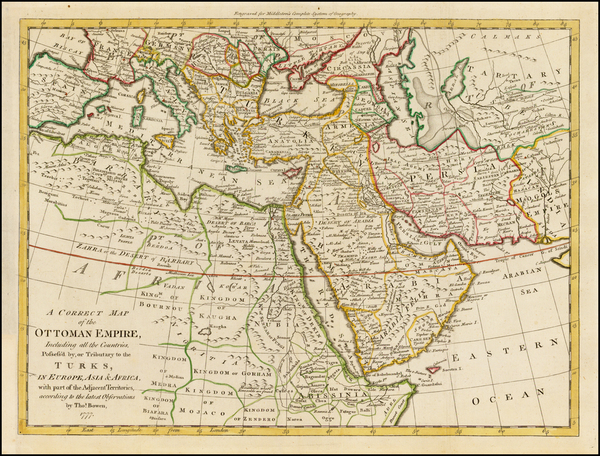 58-Turkey, Middle East, Turkey & Asia Minor and North Africa Map By Thomas Bowen