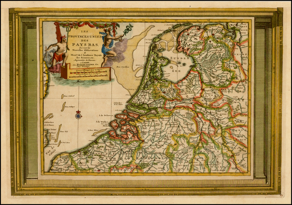 50-Netherlands Map By Pieter van der Aa