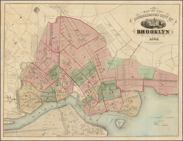 46-New York City Map By A. Brown & Co.