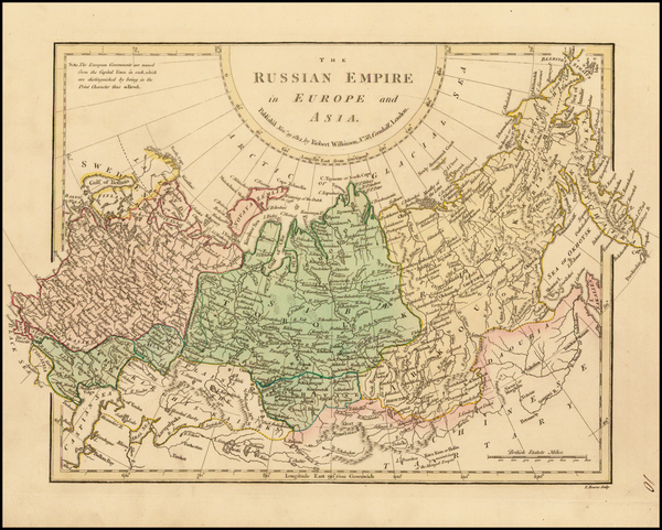 41-Poland, Russia, Central Asia & Caucasus and Russia in Asia Map By Robert Wilkinson