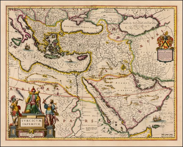 92-Turkey, Mediterranean, Middle East, Turkey & Asia Minor and Balearic Islands Map By Willem 