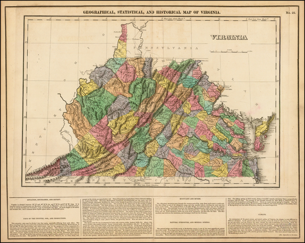 89-Mid-Atlantic, Southeast and Virginia Map By Henry Charles Carey  &  Isaac Lea