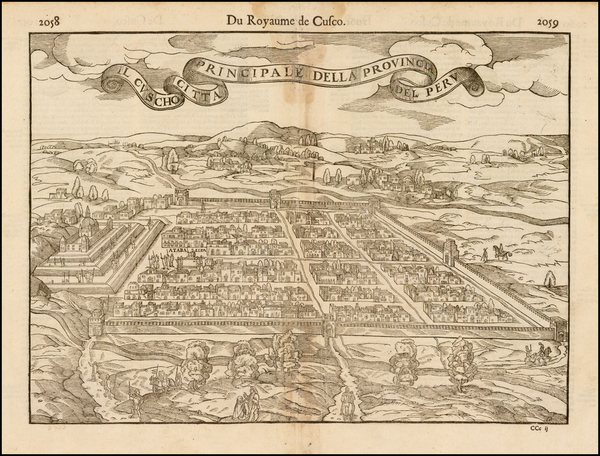 79-South America Map By Francois De Belleforest