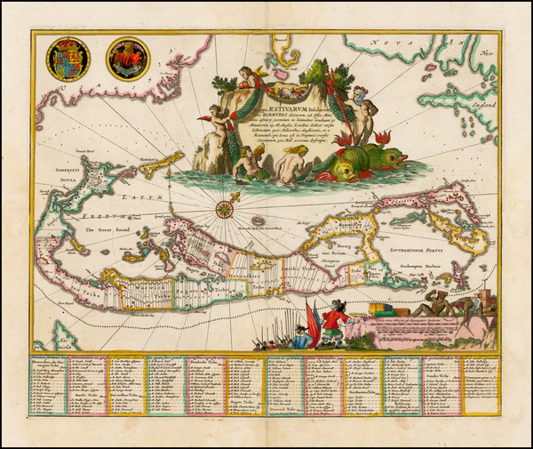 37-Caribbean Map By John Ogilby