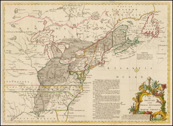 54-United States Map By Gentleman's Magazine