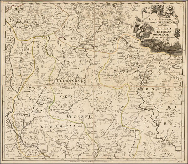 3-Russia and Ukraine Map By Joseph Nicholas de L'Isle