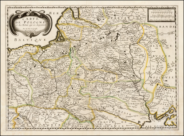 2-Poland, Ukraine and Baltic Countries Map By Pierre Du Val