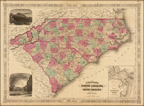 70-Southeast Map By Benjamin P Ward  &  Alvin Jewett Johnson