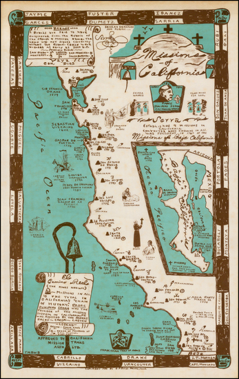 67-California Map By Garner Parker Dicus