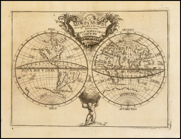 28-World Map By Pedro Murillo Velarde