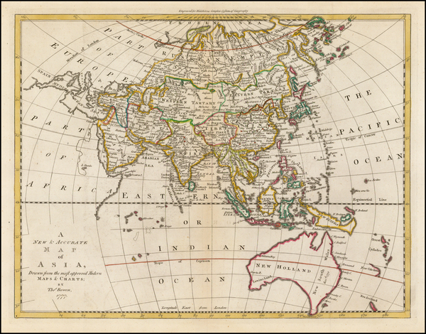 33-Asia, Asia and Australia Map By Thomas Bowen