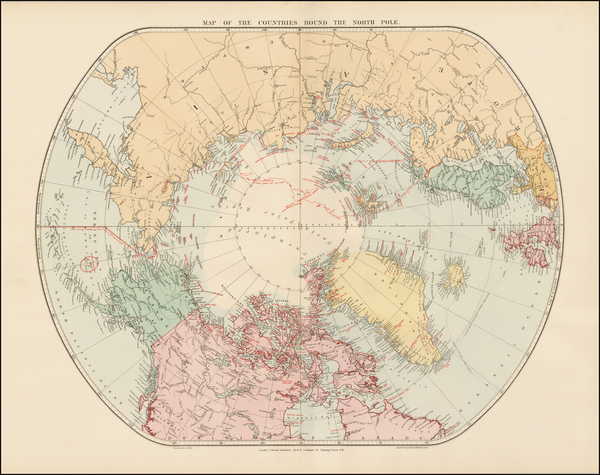 17-Polar Maps Map By Edward Stanford