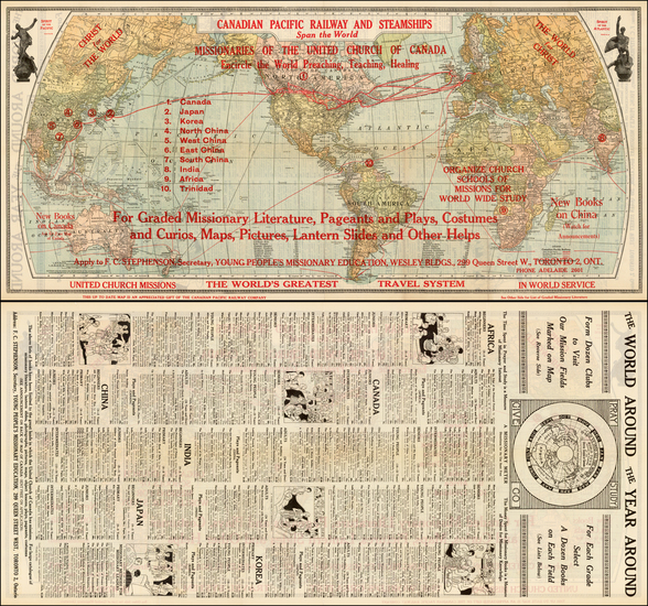 0-World and World Map By Matthews-Northrup & Co.