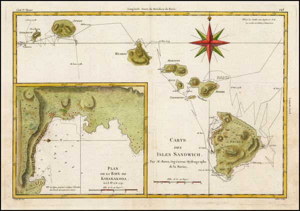 46-Hawaii and Hawaii Map By Rigobert Bonne