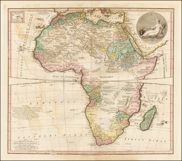 14-Africa and Africa Map By William Faden