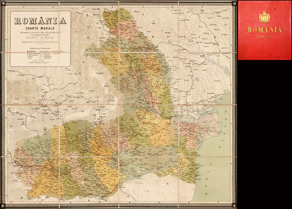 24-Romania Map By Socecu & Teclu