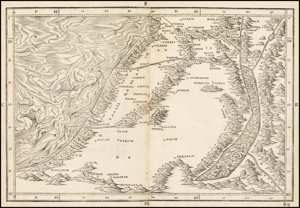 30-Holy Land Map By Jacob Ziegler