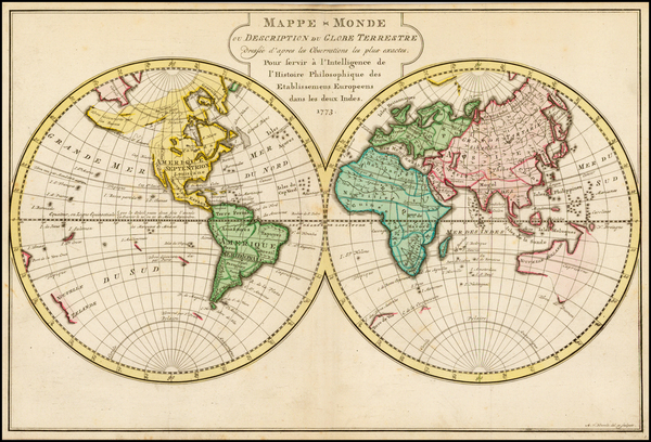 92-World and World Map By A. Krevelt