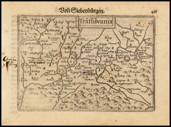 15-Romania Map By Barent Langenes