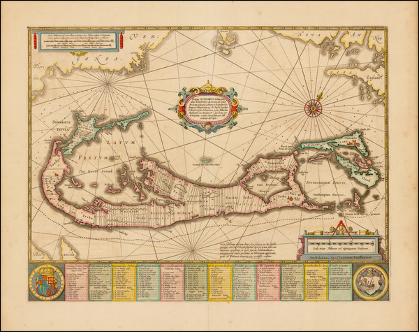 74-Atlantic Ocean and Caribbean Map By Jan Jansson