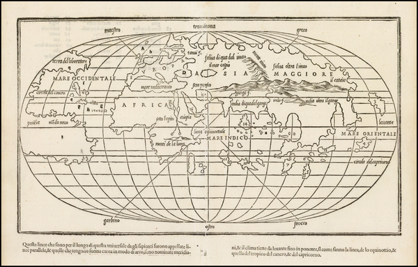 67-World and World Map By Benedetto Bordone