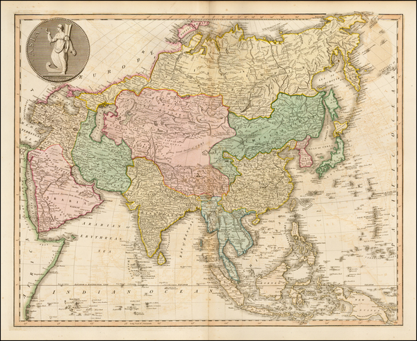 8-Asia and Asia Map By William Faden